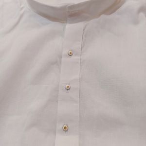 White Cotton Kurta Unisex