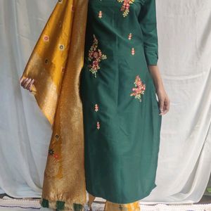 Kurta Pant Dupatta Set