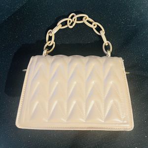 Beige Handbag