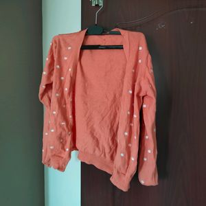 Max Polka Dot Cotton Cardigan