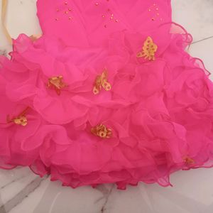 Baby Girl Pink Frock Dress