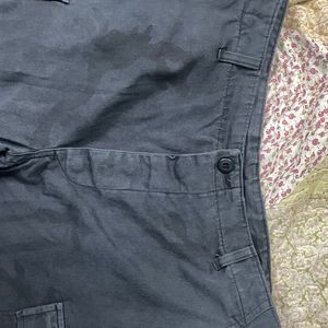 Cargo Military Black Washed 6 Pocket