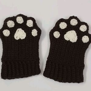 Cute Crochet Cat Paw Gloves ✨️🐾