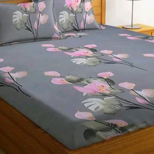 Double Bedsheet With 2 Pillow Covers