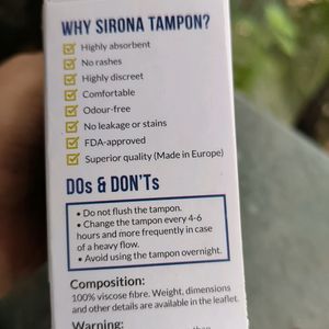 Sirona Premium Applicator Tampons