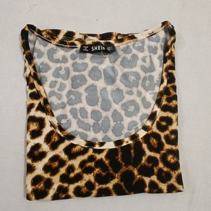 Shein Leopard Top