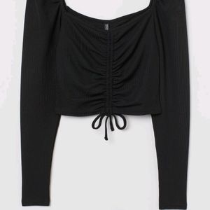 H&M Long Sleeve Crop Top