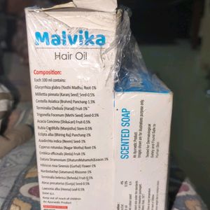 Malvika Ayurvedic Hair Oil With Free Face Soa