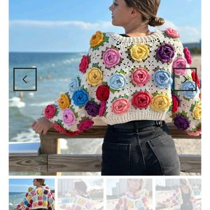 Rose Garden Crochet Cardigan