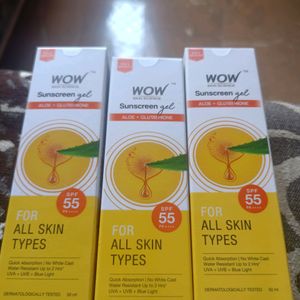Pack of 3 Wow Skin Science Sunscreen SPF 55 PA++++