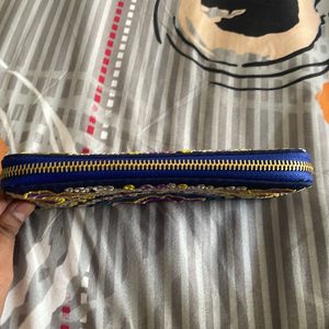 Ladies Emroidered Clutch In New Condition