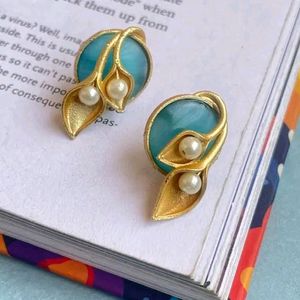 Blue Statement Earings