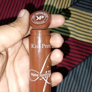 Kiss Pretty  Non Drying Matte Light Brown lipstick