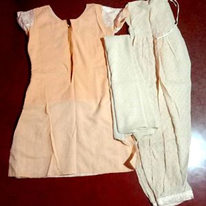 Kurti With Salwar And Dupatta Set