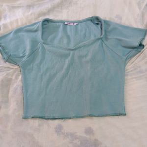 Sea Green Crop Top