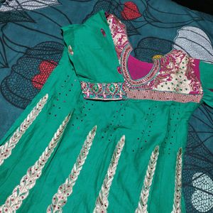 New Anarkali With Pant And Chuni