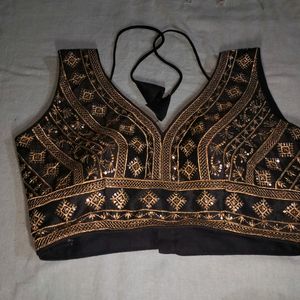 Black And Golden Blouse