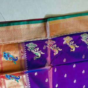 Kathpadar Paithani Saree