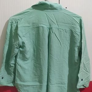 Green Party Wear Shirt