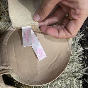 Beige Strapless Victoria Secrets Brazzer