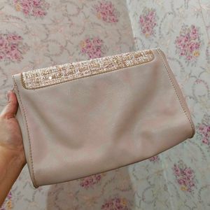 🤎Caprese Beige Solid Shoulded Bag