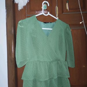 Faballey's A- Line Olive Green Top