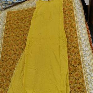 Avaasa Yellow Sequenced Kurti