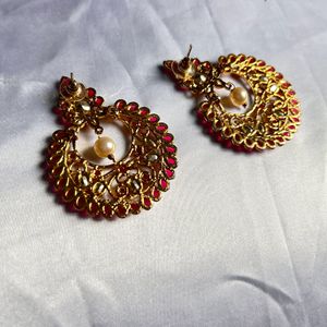 Pink Stone Earring