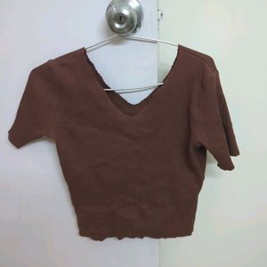 Coffee Brown Brand New Top