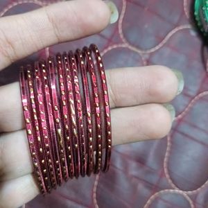 1bridal And 10 Daily Wear Bangles Set