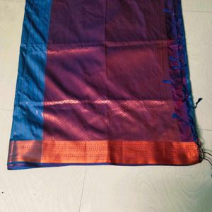 Multi colour Banaras silk Copper Design saree