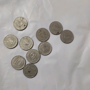 10 Coin To Ten Old Indian Paise