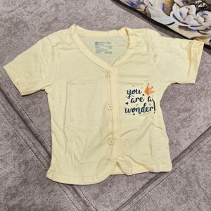 New Born Baby Kids  Button Tops