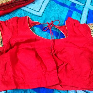 Fully New Red Heavy Designer Saree