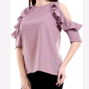 Beautiful Cold Shoulder Top Bust 34 L-23