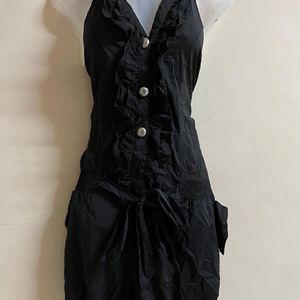 Korean Black Playsuit