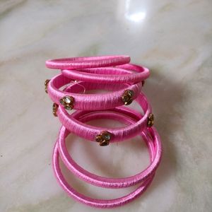 Pinky Thread Bangles