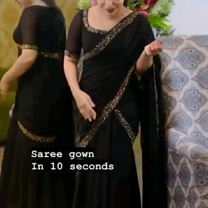 One Second Saree Gown