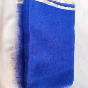 Sale 🌟Elegant Dark Royal Blue soft silk saree