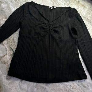 H&m Black Revealing Top