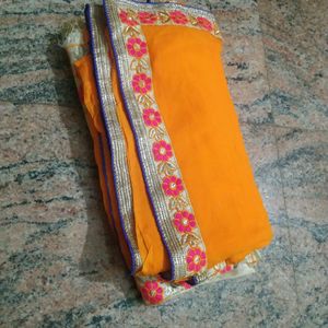 Saree New Orange 2000rs In 350 Rs