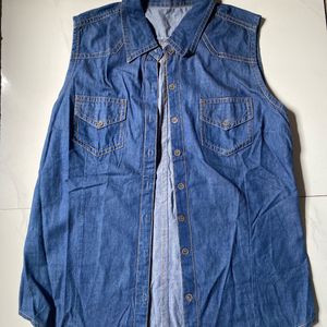 blue denim curseless jacket