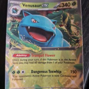 Pokemon Vensaur Ex Card HP 340 Stage 2