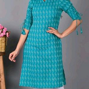 Full Sleeve Blue Colour Kurti