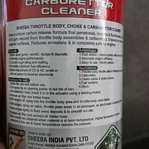 New Unused Sheeba Professional Carbon Cleaner spray 500ml