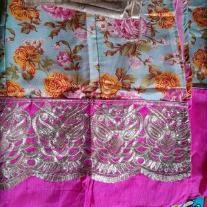 New Unstitched Ghaghra Choli With Dupatta