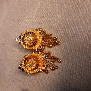 Gold Plated Earrings Set Of 5