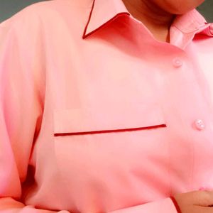 (men's craft)Baby Pink Shirt For Men