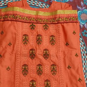 Coral Colour kurta (New without tag)