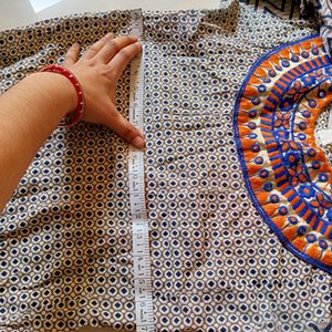 Embroidery, Mirror Work Top For Women